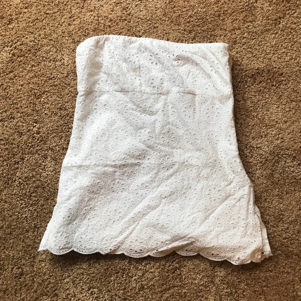 J Crew eyelet tube top